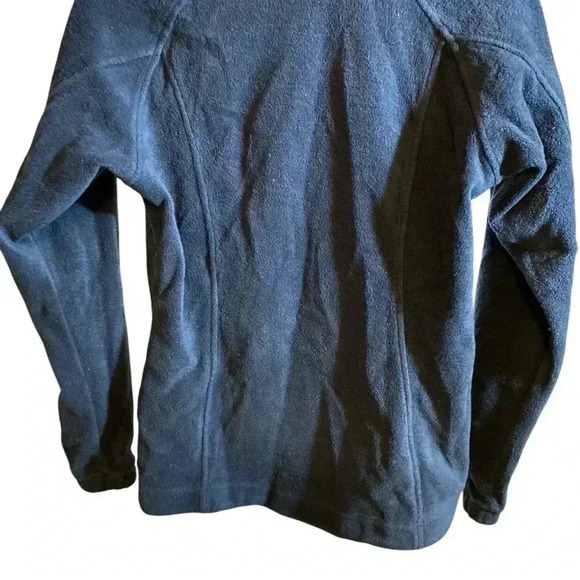 Columbia Women's Sweatshirt Fleece Jacket Front Zip-up Sportswear Blue Size S - Picture 7 of 16